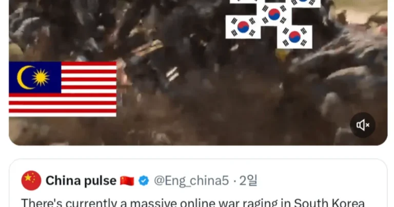 중국 트위터가 중계하는 동남아 vs 한국 싸움 전말