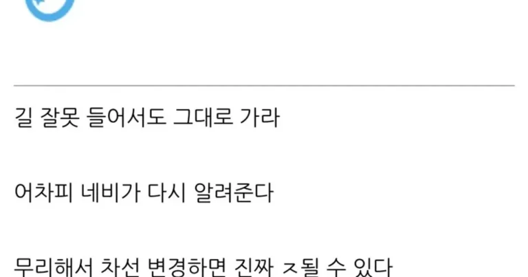 초보운전에게 가장 유익하다는 조언