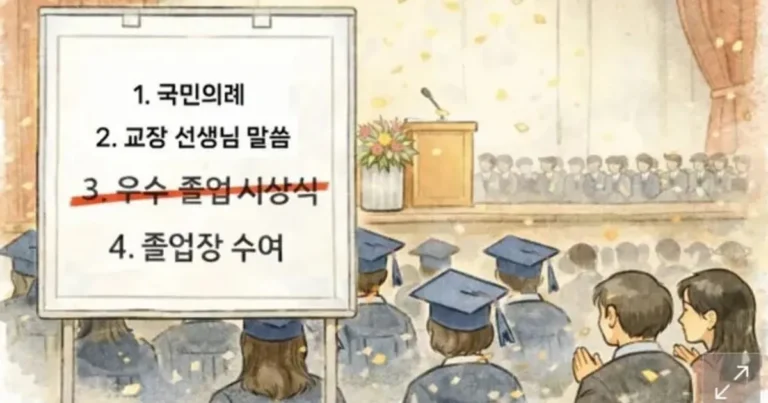 요즘 졸업식에서 상장 시상식이 사라진 이유