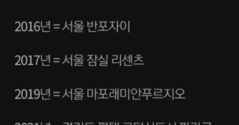 5년만에 변해버린 10억원의 가치