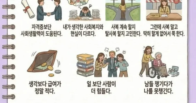 사회복지사의 업무 현실 10가지,,