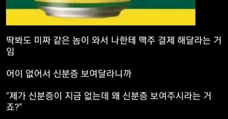 미성년자한테 사과한썰 품