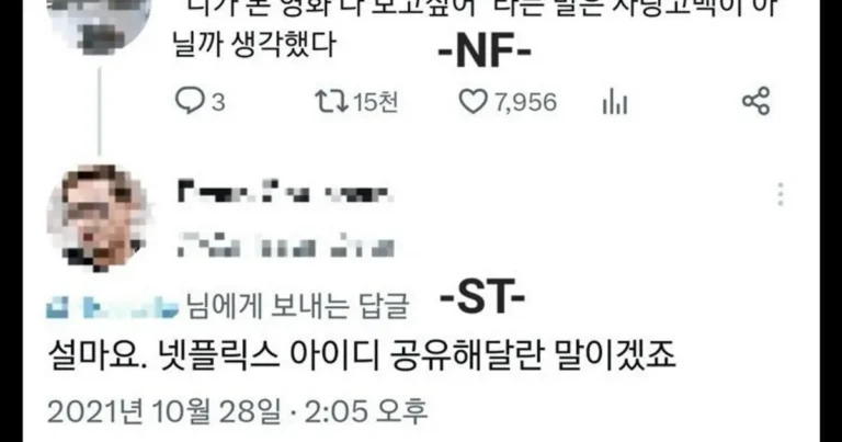 MBTI NF와 ST의 차이