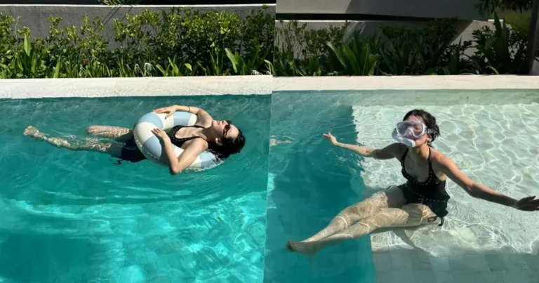 슬기, 블랙 스윔웨어에 물만난 장꾸미…수영장→휴양지 일상 공개