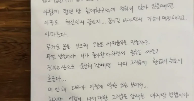 서희원과 사별한지 벌써 1년 된 구준엽 근황