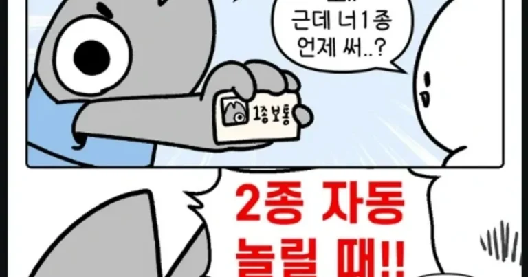 1종 면허 운전자 공감