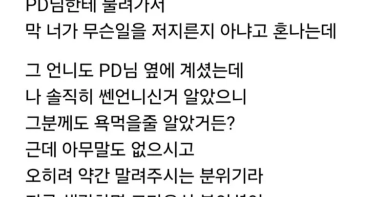 가수 오리가 폭로한 서인영 인성 썰