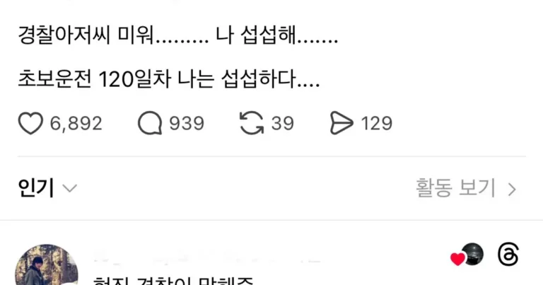 음주단속 경찰관이 거르는 유형