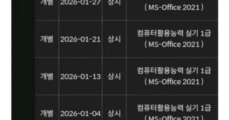 요즘 표독스럽다는 컴활1급..JPG