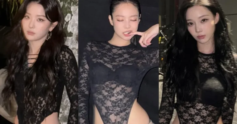 제니 슬기 윈터 레이스 바디슈트 모음