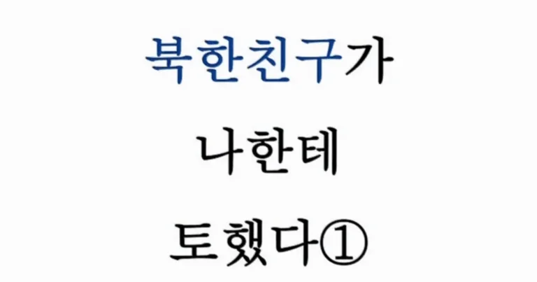 중국 유학 갔다가 알게된 북한 친구… jpg