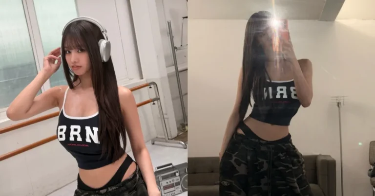 키오프 나띠, 크롭톱 아래 속옷 라인 과감히 드러낸 새깅 패션…핫한 비주얼