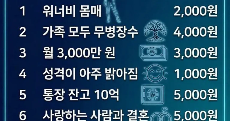 딱 만원만 있다면 당신은 무엇을 선택하시겠습니까?