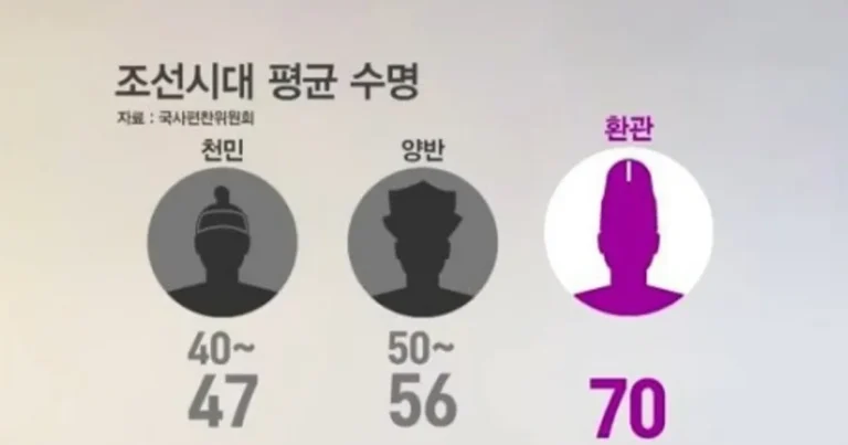 조선시대 평균 수명