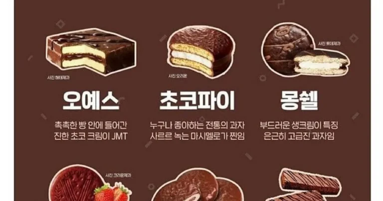 초코과자 6대장 중 가장 좋아하는 것은?
