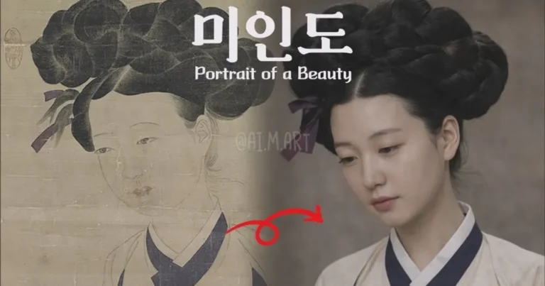 신윤복의 미인도 실제 인물