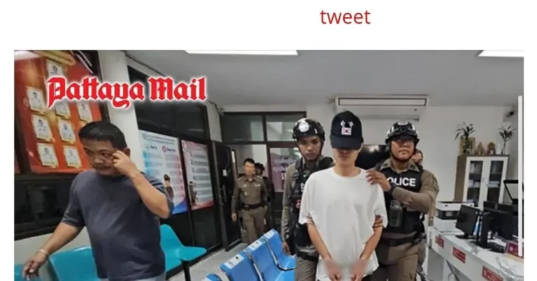 태국에서 경찰에 잡히자 한국인인척 하는 중국인 범죄자