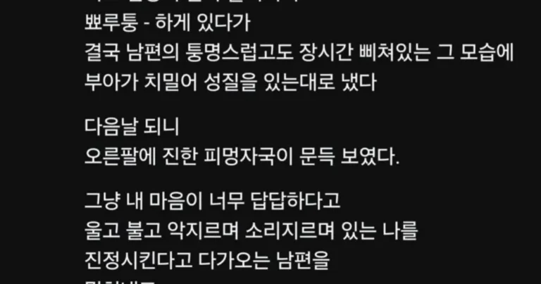 본인이 제법 불쌍하다는 한국여성