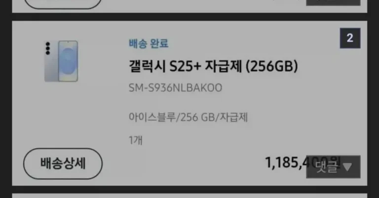 아버지만 보급형 핸드폰 사줌