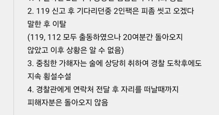 한강 음주 중침 자전거 사고