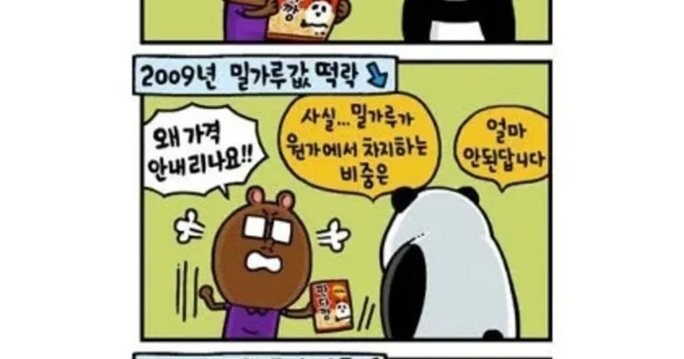 밀가루 값 인상 개빡치는 이유