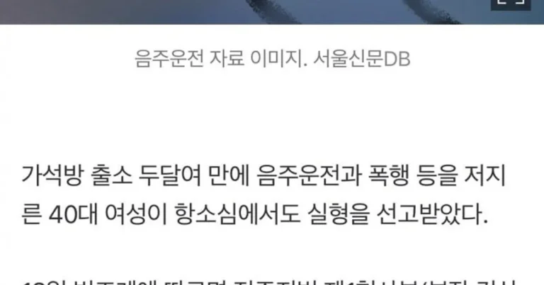 억울한 음주운전자