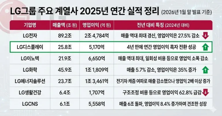 LG 계열사 2025년 연간 실적.jpg